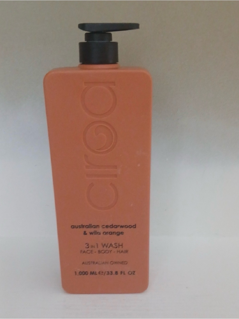 Ciroa Cedarwood & Wild Orange 3-in-1 Wash — Warm Orange Pump Bottle